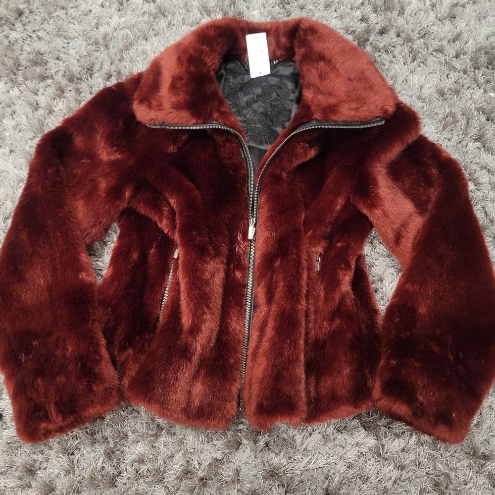 Express faux fur jacket